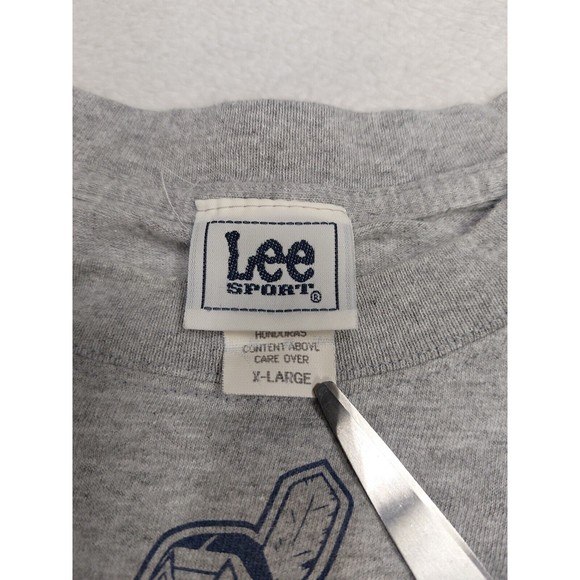 Vtg Y2K Cleveland Indians Gray T-Shirt  Lee Sport Chief Wahoo Men's Size XL - Picture 4 of 7